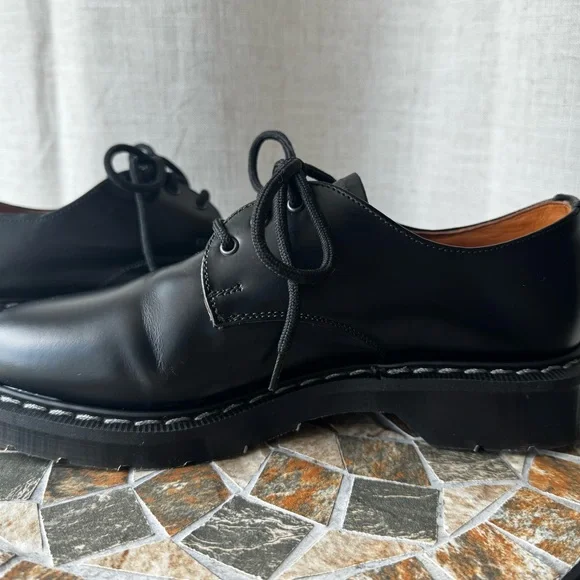 Solovair 3 Eye Gibson Black Hi-Shine Leather | UK 5 / US 6 | Made in England - Picture 11 of 15